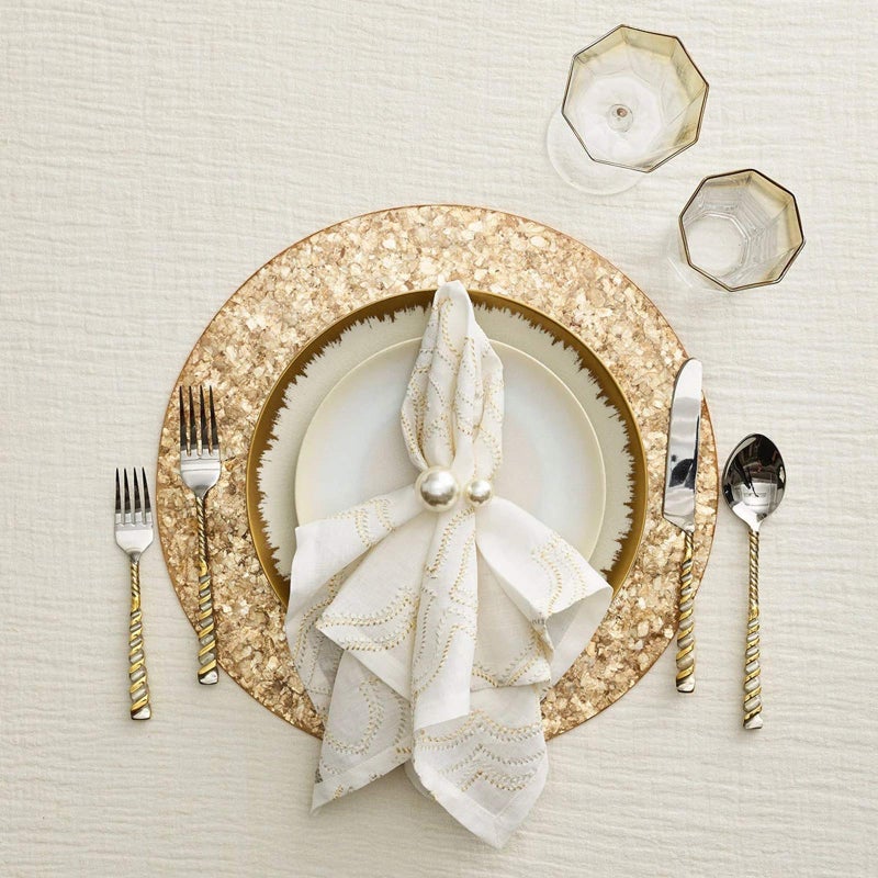 wonlex Silver Napkin Rings Set of 12, Pearl Serviette Buckle Napkin Holder for Xmas, Family Gathering, Dinner Party, Wedding Decor (2 Silver Pearls) - Image 4